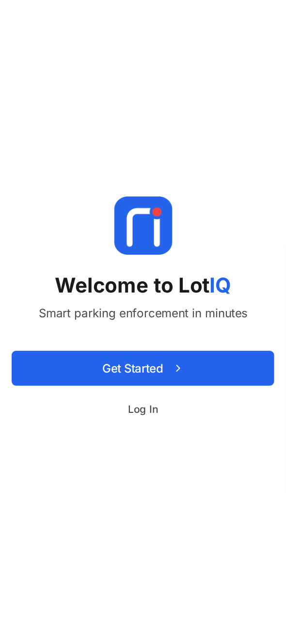 LotIQ onboarding — the Welcome to LotIQ screen.
